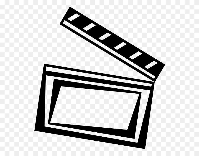 550x600 Movie Clapper Png Clip Arts For Web - Movie PNG