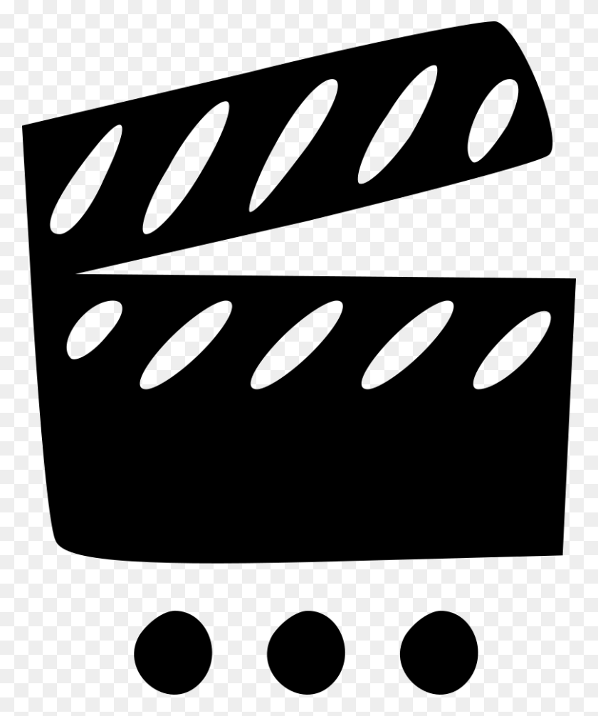 808x980 Movie Clapper Select Png Icon Free Download - Movie Clapper Clipart