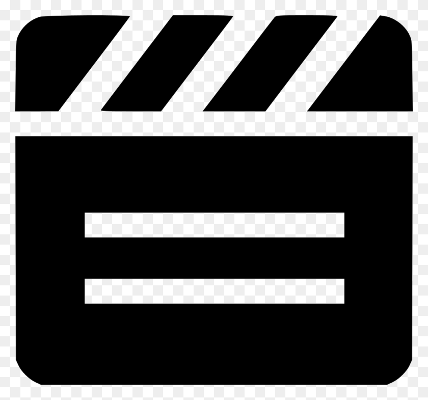 980x912 Movie Clapper Text Png Icon Free Download - Movie Clapper PNG
