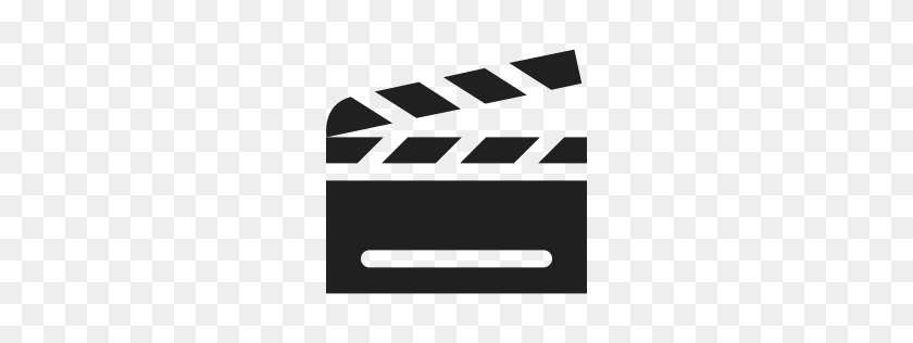 256x256 Movie Clapperboard Icon - Clapperboard PNG