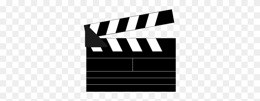 297x267 Movie Clicker Clipart - Film Clipart En Blanco Y Negro