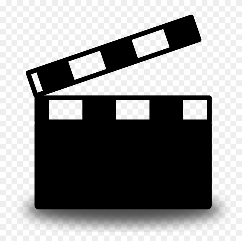 2000x2000 Movie Clipart Clap Board - Movie Director Clipart