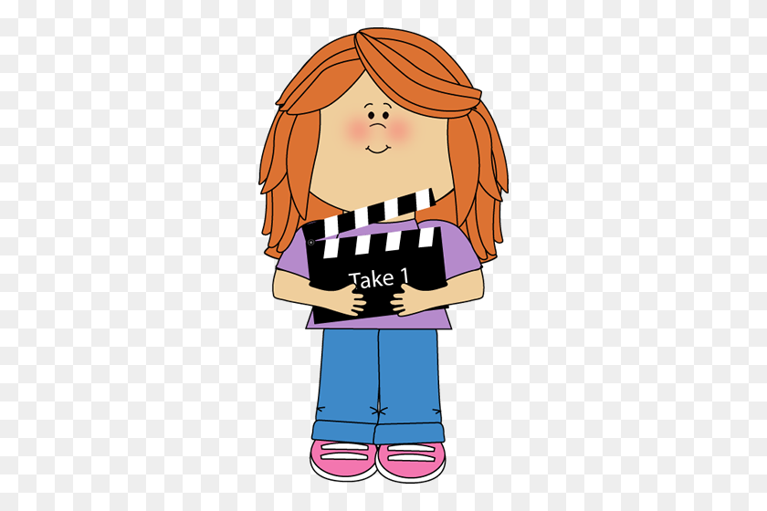 274x500 Movie Clipart For Kids Collection - Watching Tv Clipart