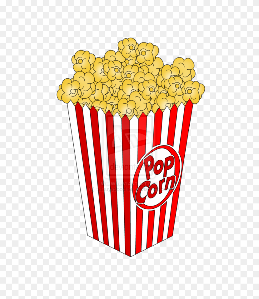 828x966 Movie Clipart Popcorn Container - Film Roll Clipart