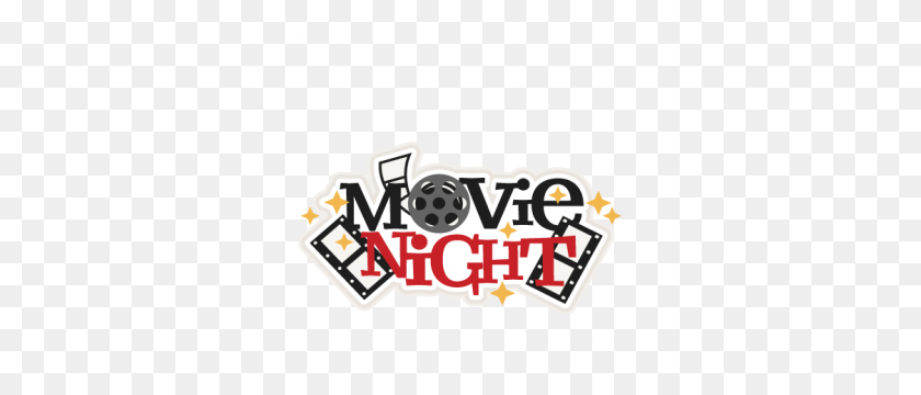 300x300 Movie Night Title - Movie Night PNG