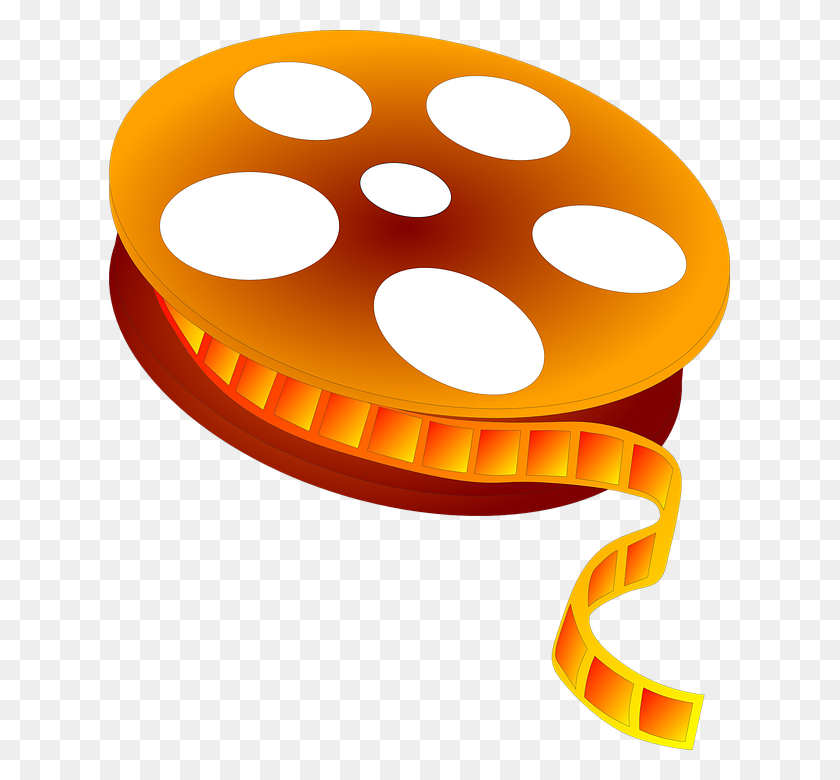 621x720 Movie Reel Clip Art Clipart Clipartix - Movie And Popcorn Clipart