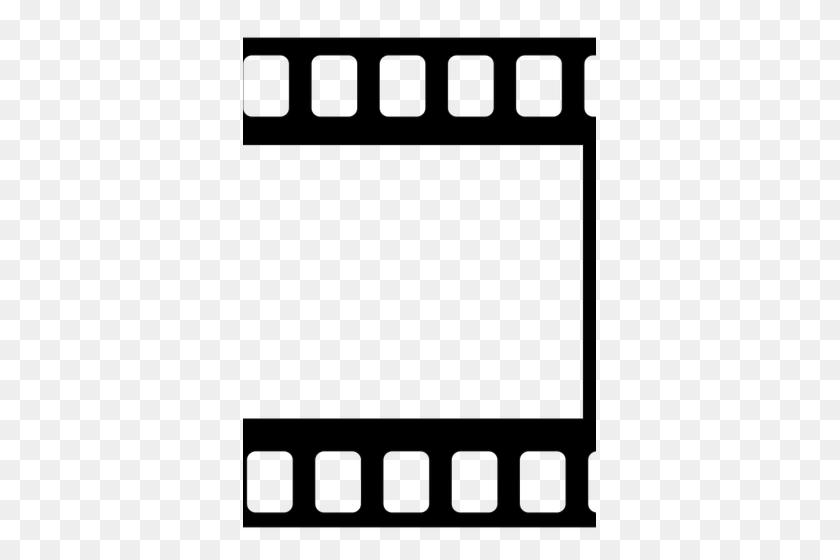 353x500 Movie Tape Detail Vector Image - Movie Screen Clipart