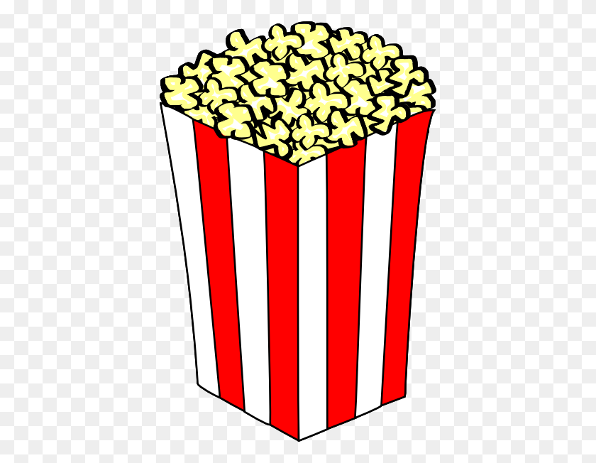 390x592 Movie Theater Popcorn Clipart - Movie Popcorn Clipart