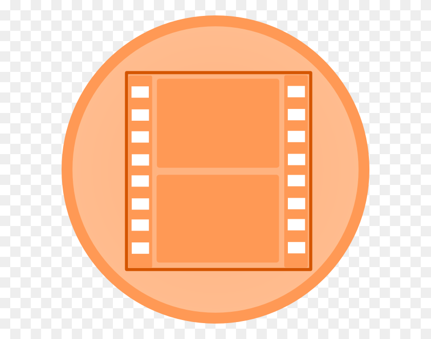 600x600 Movie Video Clip Art Free Vector - Watching A Movie Clipart