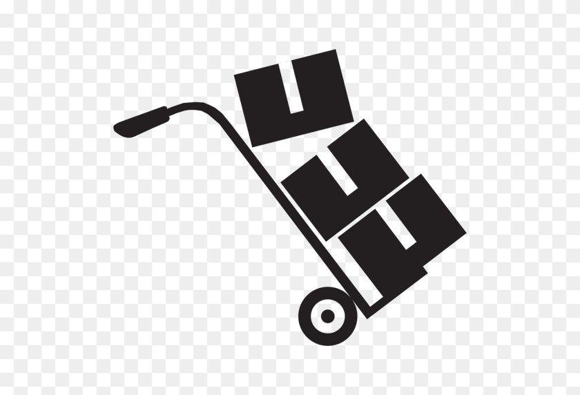 512x512 Moving And Packing Black Icon - Moving PNG