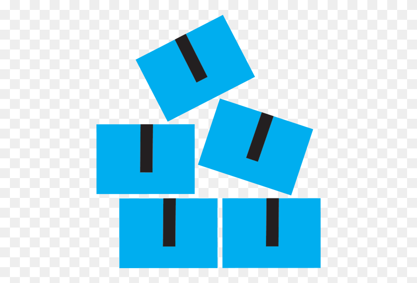 512x512 Moving And Packing Blue Icon - Moving PNG