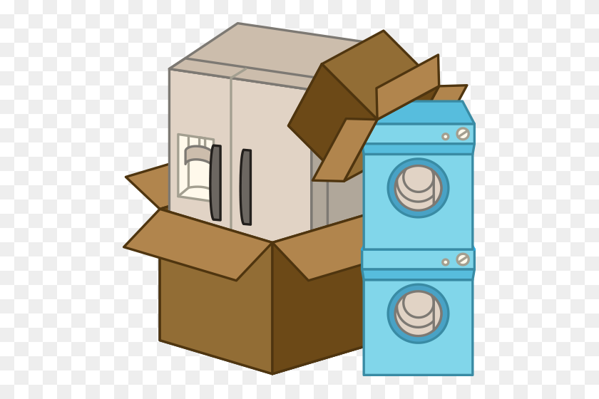 500x500 Moving Appliances How To Avoid Damage Moveline - Packing Boxes Clipart