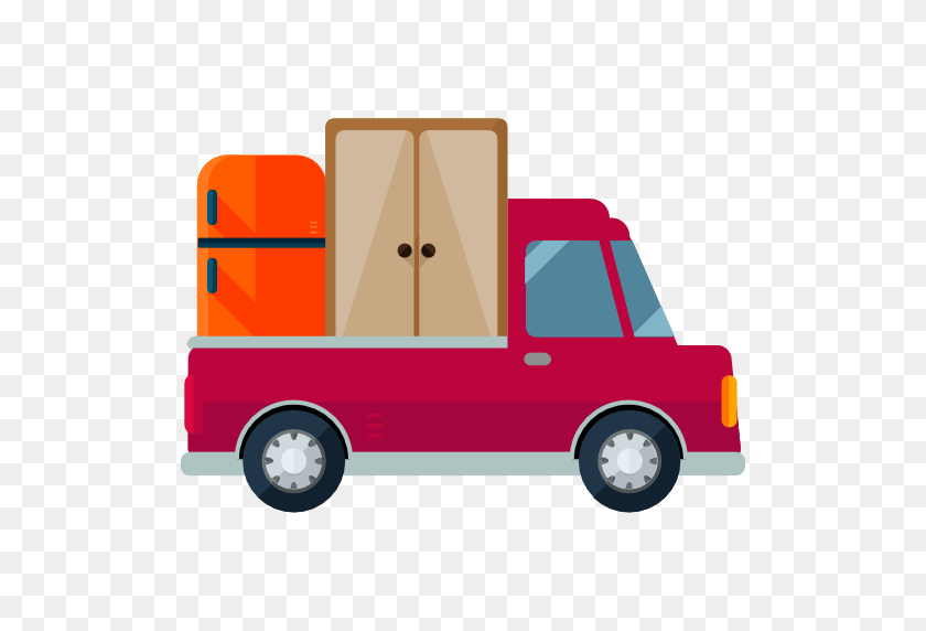 512x512 Moving, Automobile, Shipping And Delivery, Car, Transportation - Delivery Van Clipart