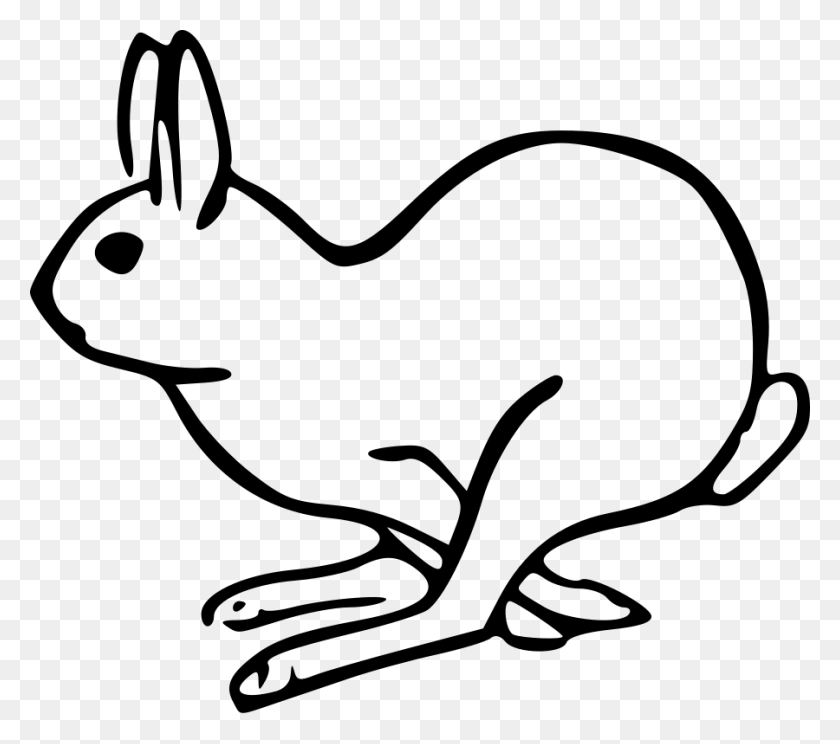 900x790 Движущийся Кролик Картинки Мультфильм Кролик Кролики Картинки Изображения - Запустить Клипарт Черный И Белый