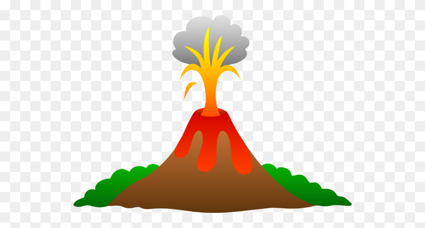 550x391 Moving Clipart Volcano - Farewell Clipart