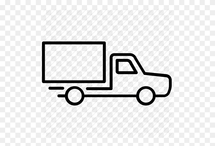 512x512 Moving, Moving Truck, Removal, Truck, Van Icon - Moving Truck PNG