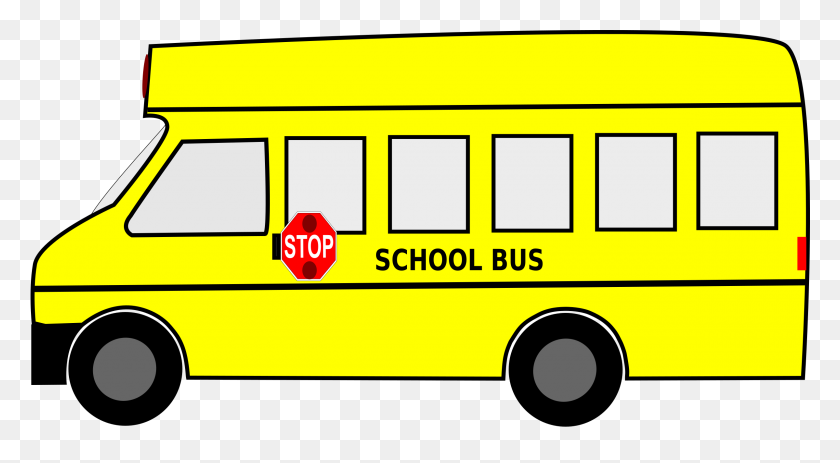 2400x1242 Autobús Escolar En Movimiento Clipart Animado Descargar Iconos Png - Movimiento Png