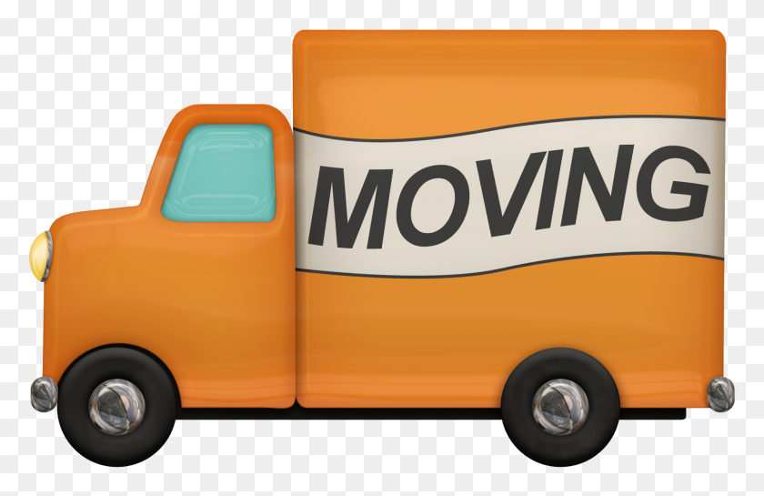 1600x996 Moving Van Images Group With Items - Truck PNG Clipart