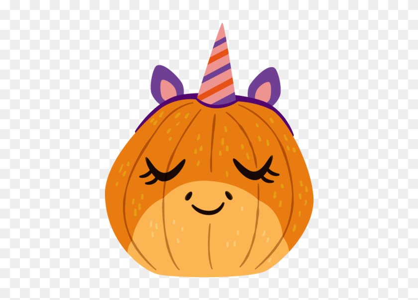 544x544 Mq Emoji Emojis Unicornio Calabaza De Halloween - Calabaza Emoji Png
