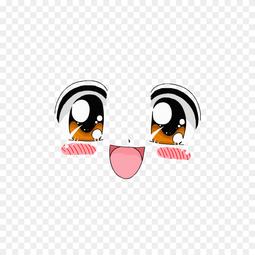 1280x1280 Mq Eyes Face Emoji Kawaii - Kawaii Face PNG