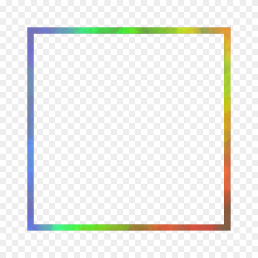 2289x2289 Mq Rainbow Frame Frames Border Borders - Rainbow Border PNG