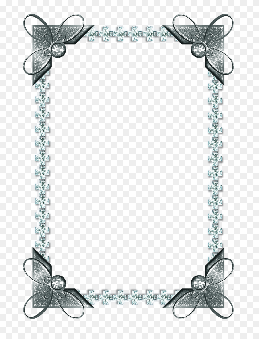 1982x2643 Mq Silver Frame Frames Border Borders - Silver Frame PNG