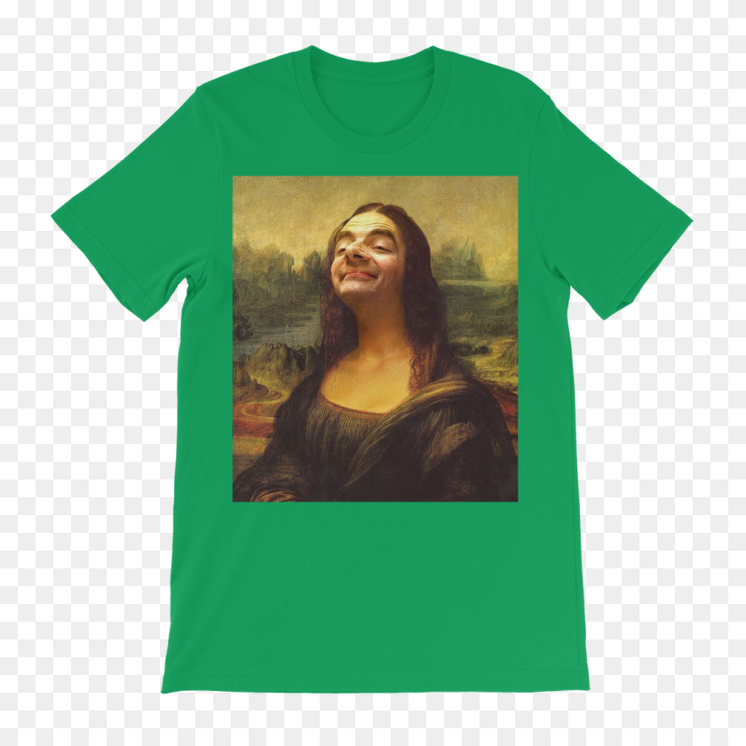 1024x1024 Mr Bean's Face On The Mona Lisa Ufeffclassic Kids T Shirt - Tommy Wiseau PNG