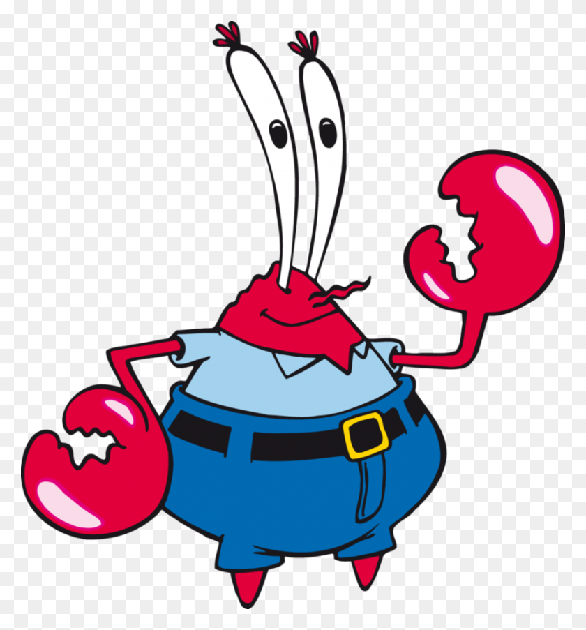859x929 Mr Crab From Spongebob - Spongebob Clipart