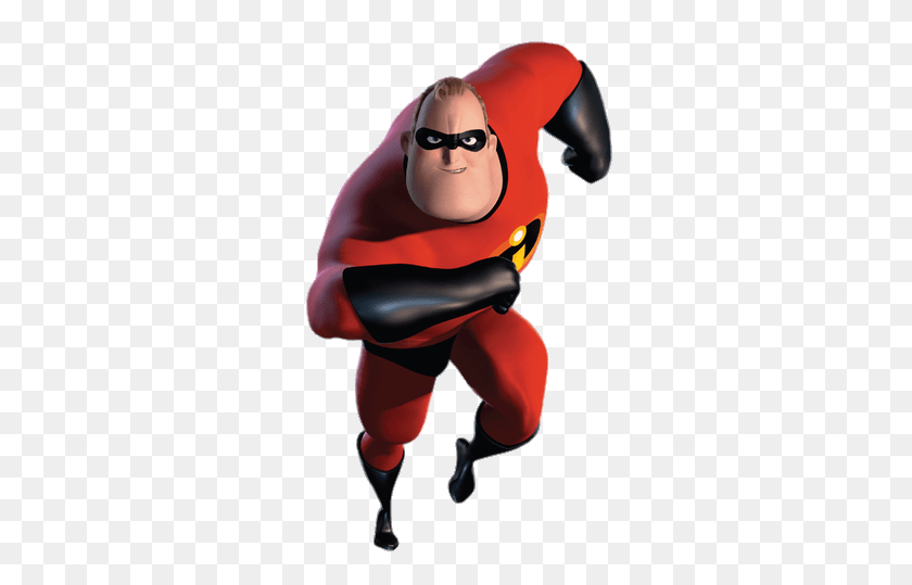 306x479 Mr Incredible Ready To Charge Transparent Png - The Incredibles PNG