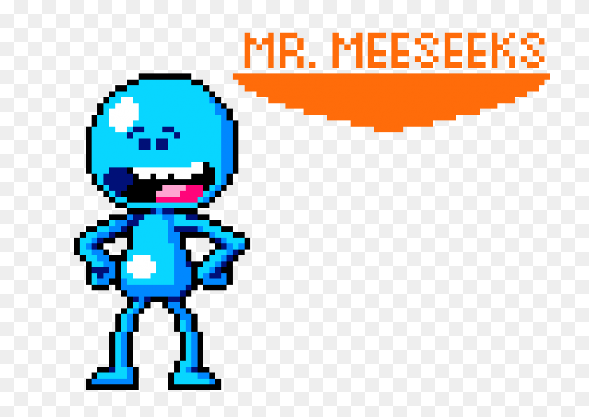 930x640 Mr Meeseeks Bit Pixel Art Maker - Mr Meeseeks Png