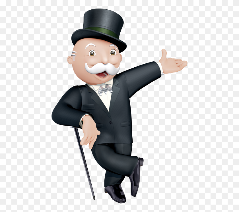 478x686 Mr Monopoly Png Png Image - Monopoly Man PNG