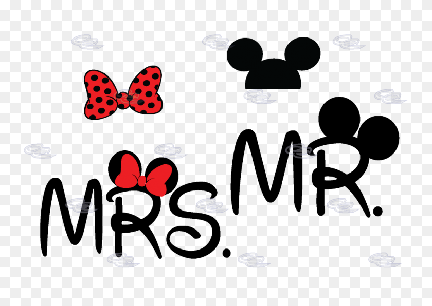 1013x697 Mr Mrs Minnie Mouse Bow And Mickey Mouse Ears On Hood Mickey - Minnie Head PNG