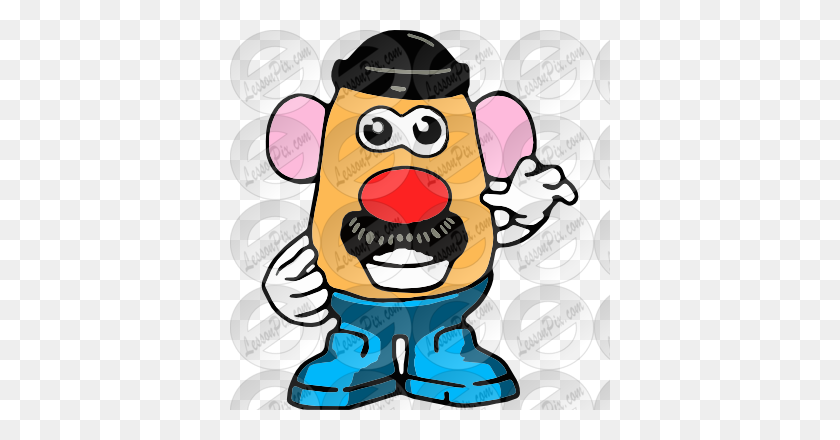 380x380 Mr Potato Head Picture For Classroom Therapy Use - Potato Head Clipart