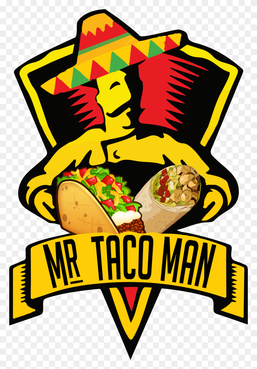 1109x1631 Mr Taco Man San Mateo - Taco Clipart Png