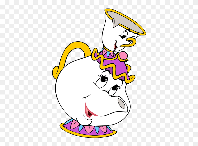 406x558 Mrs Potts And Chip Clip Art Disney Clip Art Galore - Fish And Chips Clipart