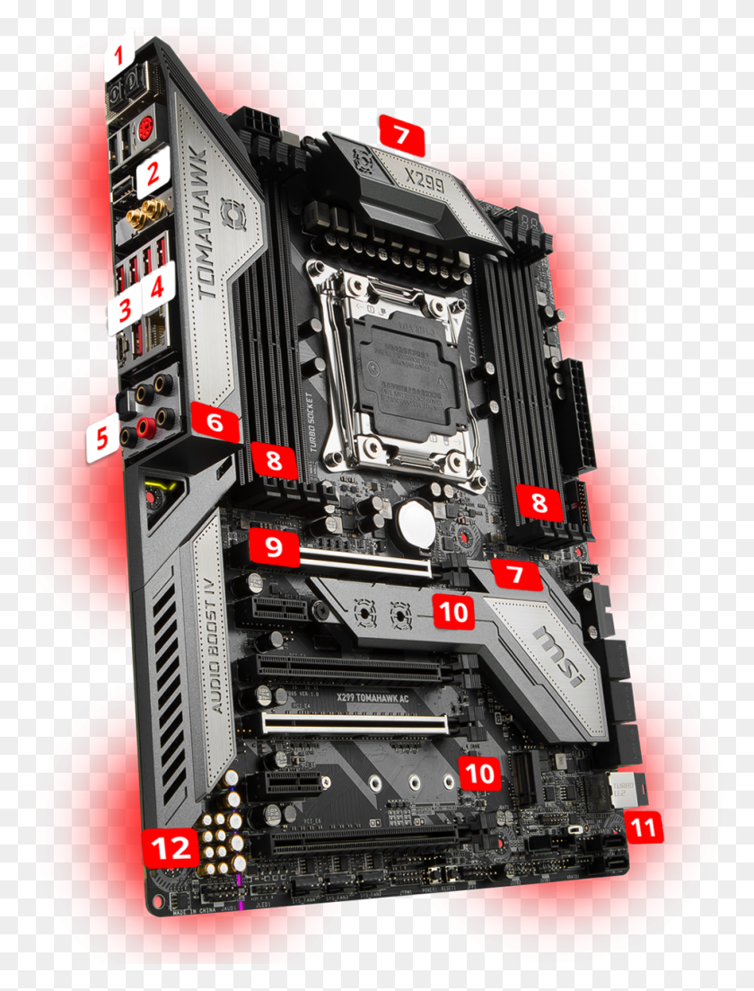 960x1284 Msi Atx Tomahawk Ac Motherboard Computer Alliance - Motherboard PNG