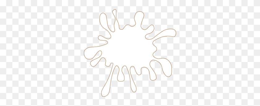 298x282 Mud Splat Outline Clipart - Barro Png