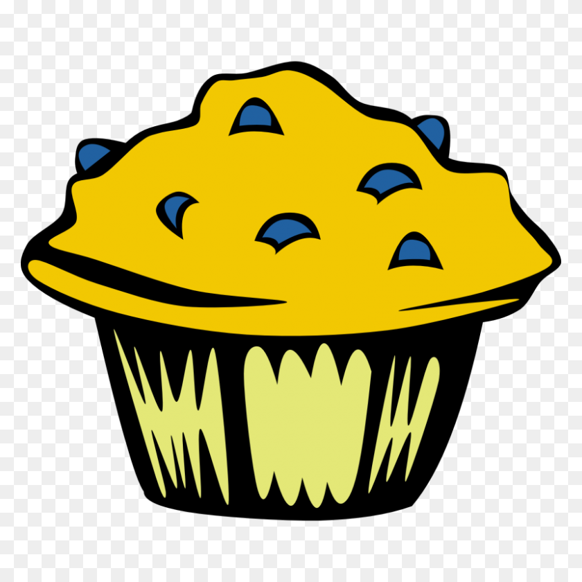 800x800 Muffin Clipart Chocolate Chip Muffin - Шоколадный Клипарт