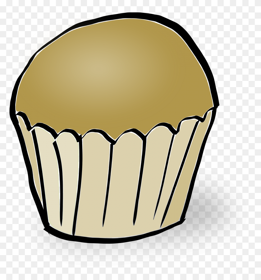 2171x2340 Muffin Clipart Plain Pencil And In Color Muffin Clipart - Pencil Box Clipart