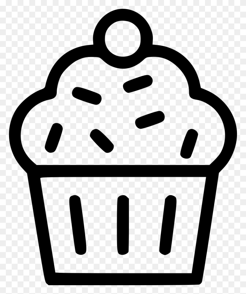 810x980 Muffin Cup Cake Dessert Sweet Pudding Png Icon Free Download - Pudding PNG