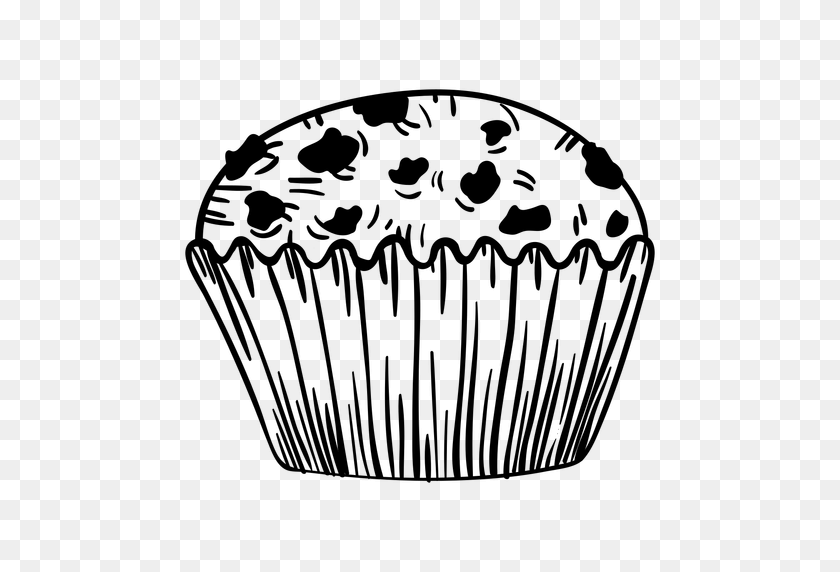 512x512 Muffin Hand Drawn - Muffin PNG