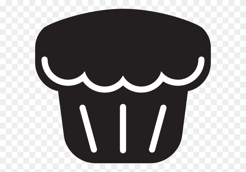 600x529 Muffin Png Cliparts For Web - Muffin Clipart Blanco Y Negro