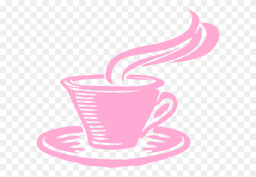 600x522 Taza Clipart Rosa Taza, Taza Rosa Taza Transparente Gratis Para Descargar - Coffee Clipart