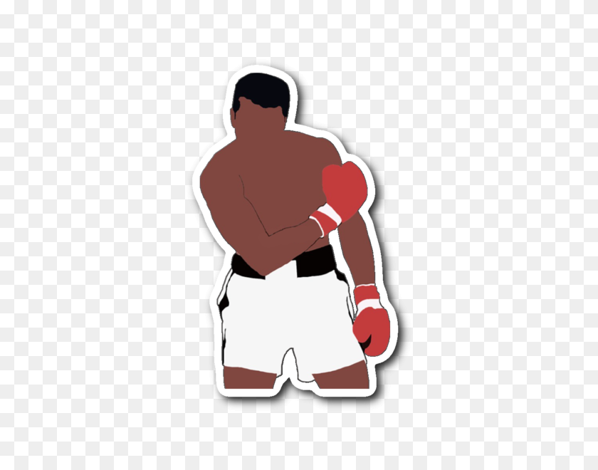 600x600 Muhammad Ali Etiqueta Engomada De La Juventud Agravada - Muhammad Ali Png