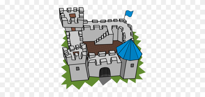 355x340 Muiden Castle Fortification Computer Icons Medieval Architecture - Moat Clipart