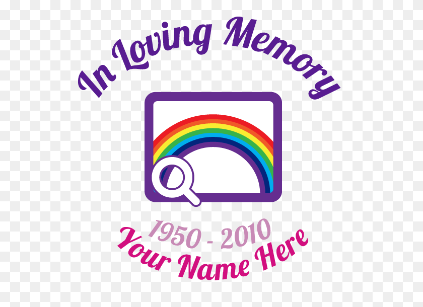 550x550 Multi Color In Loving Memory With Any Clipart Sticker - In Loving Memory PNG