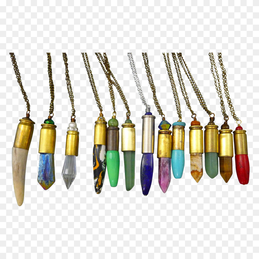 1872x1872 Multi Stone Bullet Shell Casing Inch Long Necklace Bullet - Bullet Shells PNG