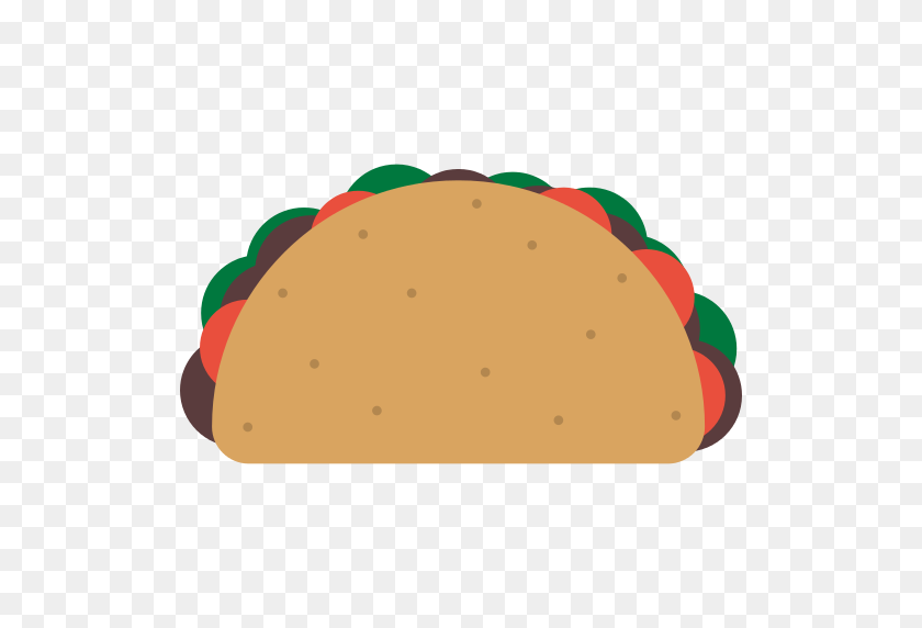 512x512 Multicolor Taco Png Icons And Graphics - Taco PNG