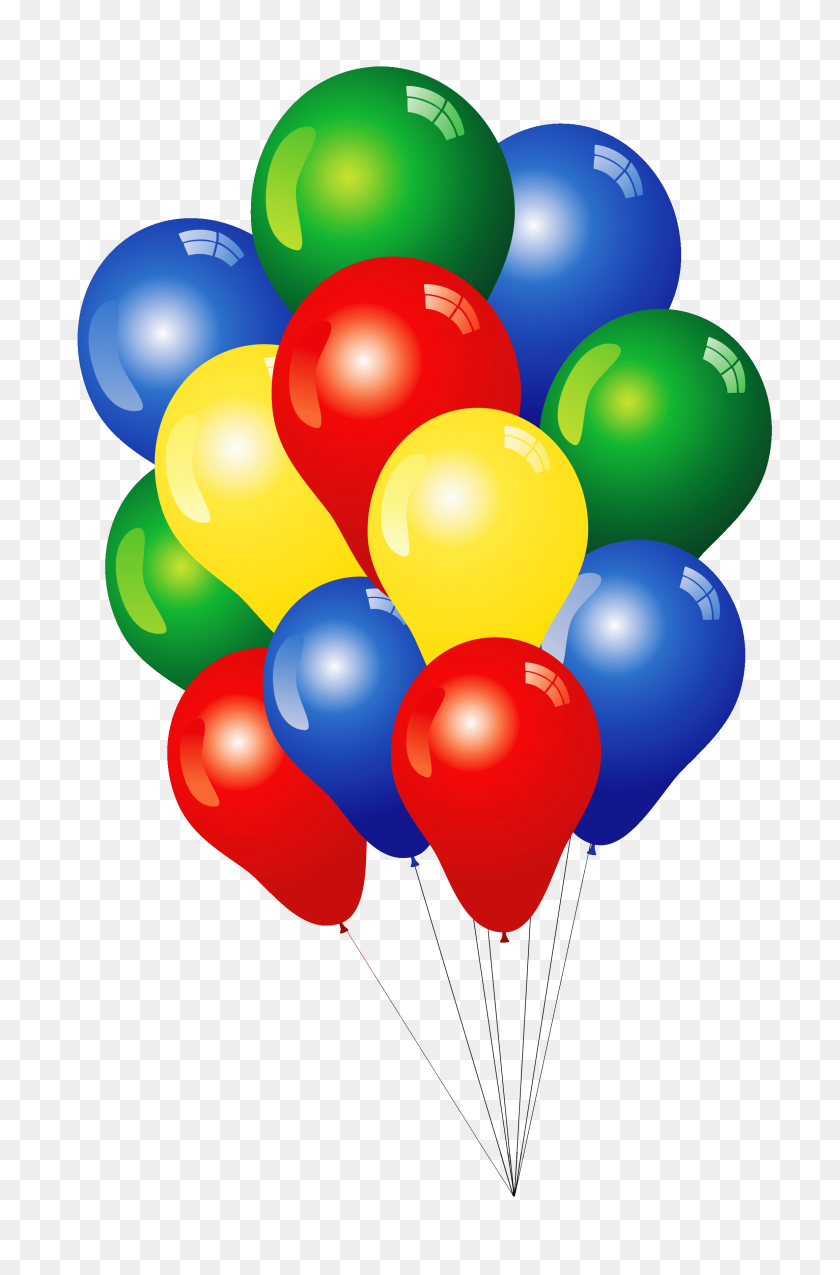 2312x3602 Multicolored Balloons Png - Creative PNG