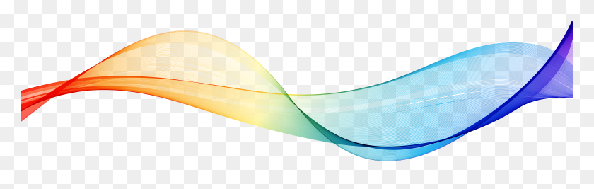 6000x1597 Multicolored Wavy Line Green Png Clip - Wave Line PNG